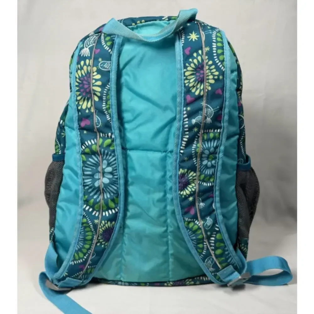 L.L.Bean Teal Floral School Backpack – Excellent Condition